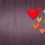 Hearts Background with Copyspace